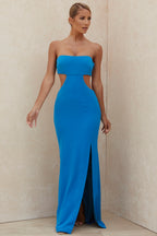 CHARMING STRAPLESS HIGH SLIT PROM DRESS Aclosy