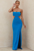 CHARMING STRAPLESS HIGH SLIT PROM DRESS Aclosy