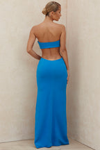 CHARMING STRAPLESS HIGH SLIT PROM DRESS Aclosy