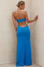 CHARMING STRAPLESS HIGH SLIT PROM DRESS Aclosy