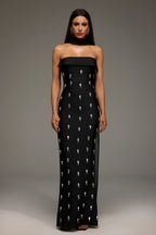 Alyia High-End Diamond Bandage Sparkly Evening Party Dress