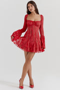 Alyia Chic Lace Corset Dress