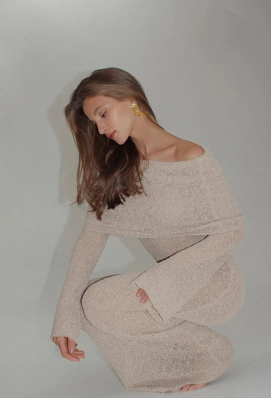 ALLURE BOUCLE MAXI DRESS