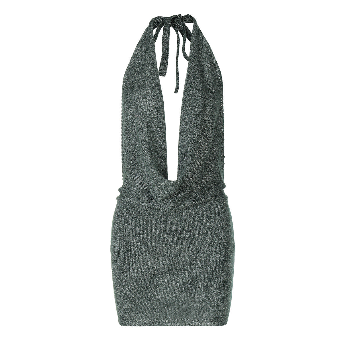 Women's Fashion Backless Lace-up Wool Dress #aclosyESL