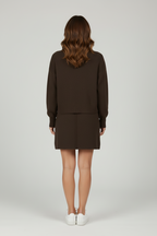 KLANA SWEATER SKIRT SET KNIT VERSATILE PULLOVER