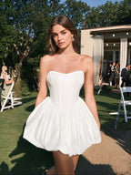 Elegant High-End Pettiskirt Flair Pumpkin Puff Dress