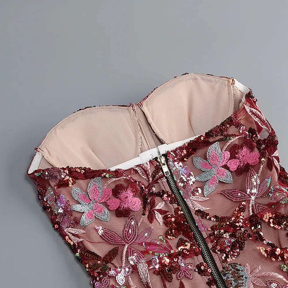 CHIC ELEGANT BACKLESS MAXI DRESS