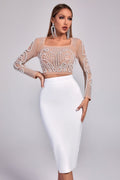 Women's Bubble Bandage Evening Dress aclosy
