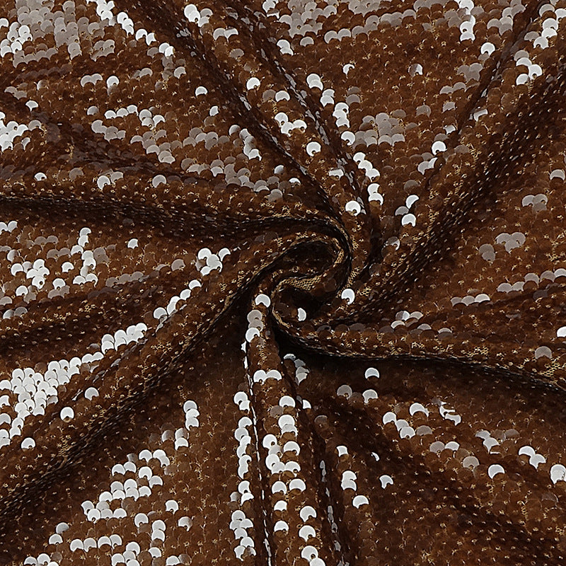 Champagne Gold Sequin Sling Ladies Dress aclosy