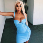 Women's Banquet Short Dress With Open Back And Waist Aclosy