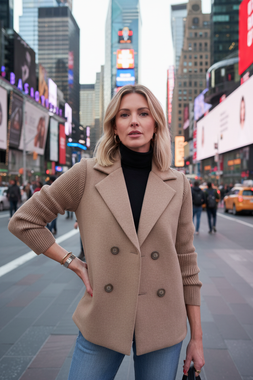 ALYIA CASUAL BLAZER COAT
