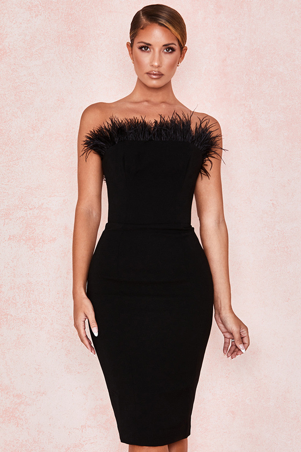 Chic Victoria Feather Dress Aclosy