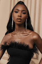 Chic Victoria Feather Dress Aclosy