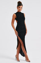 ALESA MIDI BACKLESS DRESS