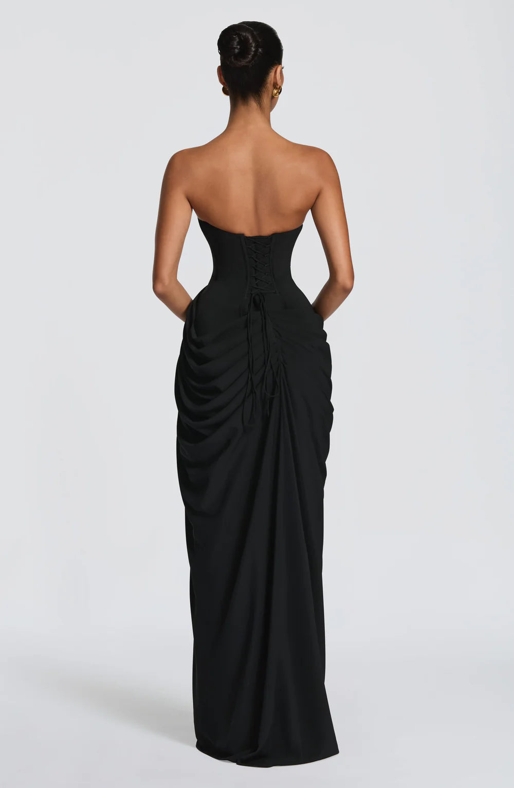 ATHENA MAXI DRESS-BLACK aclosy