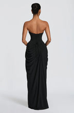 ATHENA MAXI DRESS-BLACK aclosy