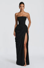 ATHENA MAXI DRESS-BLACK aclosy