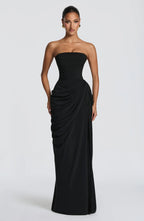 ATHENA MAXI DRESS-BLACK aclosy