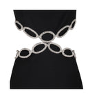 French Crewneck Dress In Black aclosy