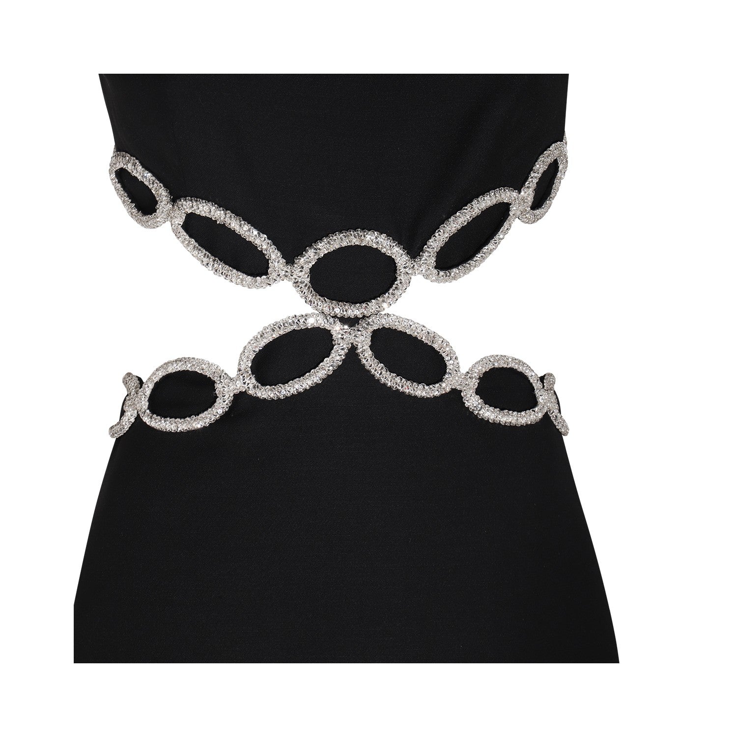 French Crewneck Dress In Black aclosy