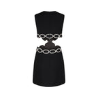 French Crewneck Dress In Black aclosy