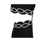 French Crewneck Dress In Black aclosy