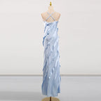 Salina Ruffle-Trim Resort Slip Maxi Dress