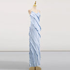 Salina Ruffle-Trim Resort Slip Maxi Dress