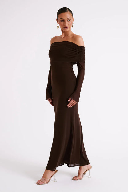 Chic Strapless Backless Socialite Maxi Dress