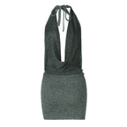 CHIC METALLIC MINI DRESS-SHINE BOLDLY