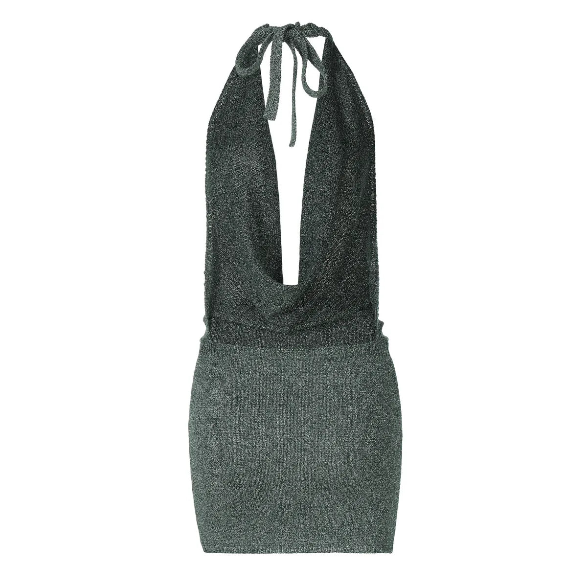 CHIC METALLIC MINI DRESS-SHINE BOLDLY