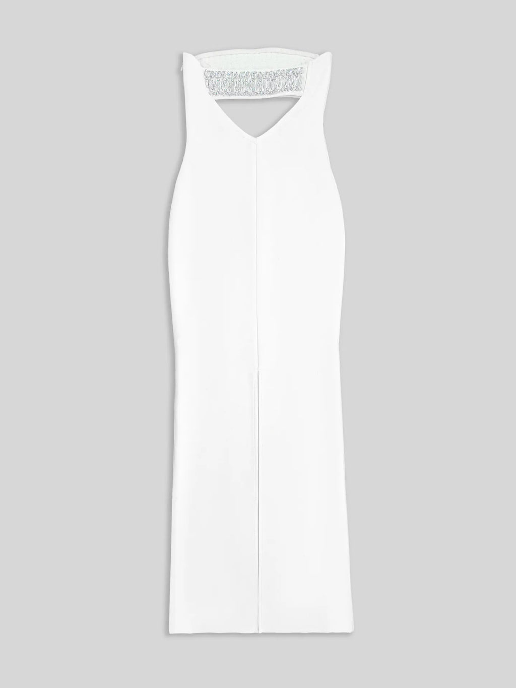 Allure Backless Cutout Diamond Maxi Dress