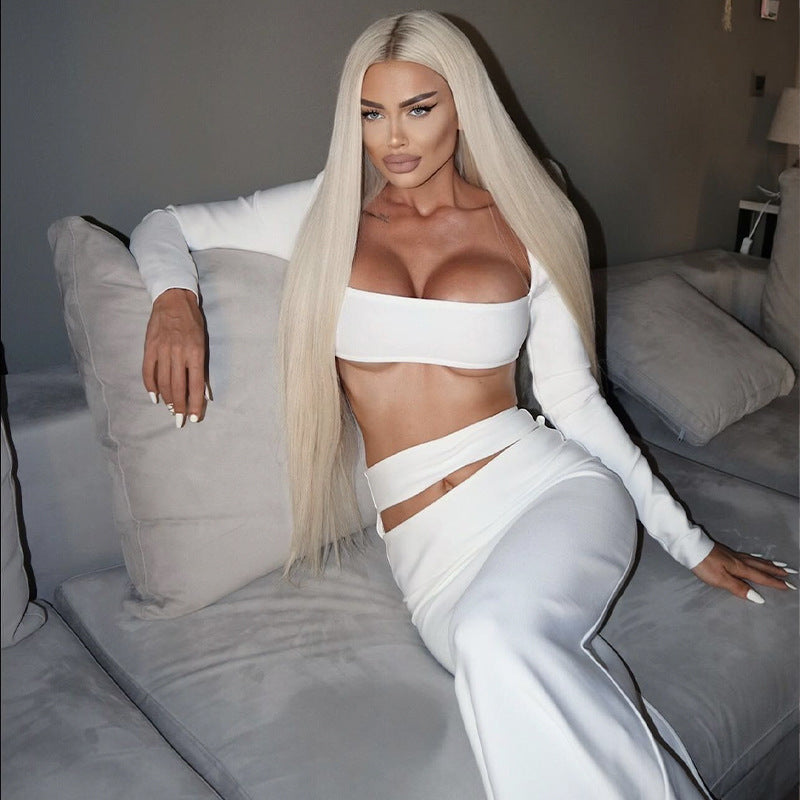 Women's Fashionable Simple Bandage Short Skirt Evening Clothes Aclosy