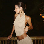 Sleeveless Vest Slim Fit Long Dress Suit