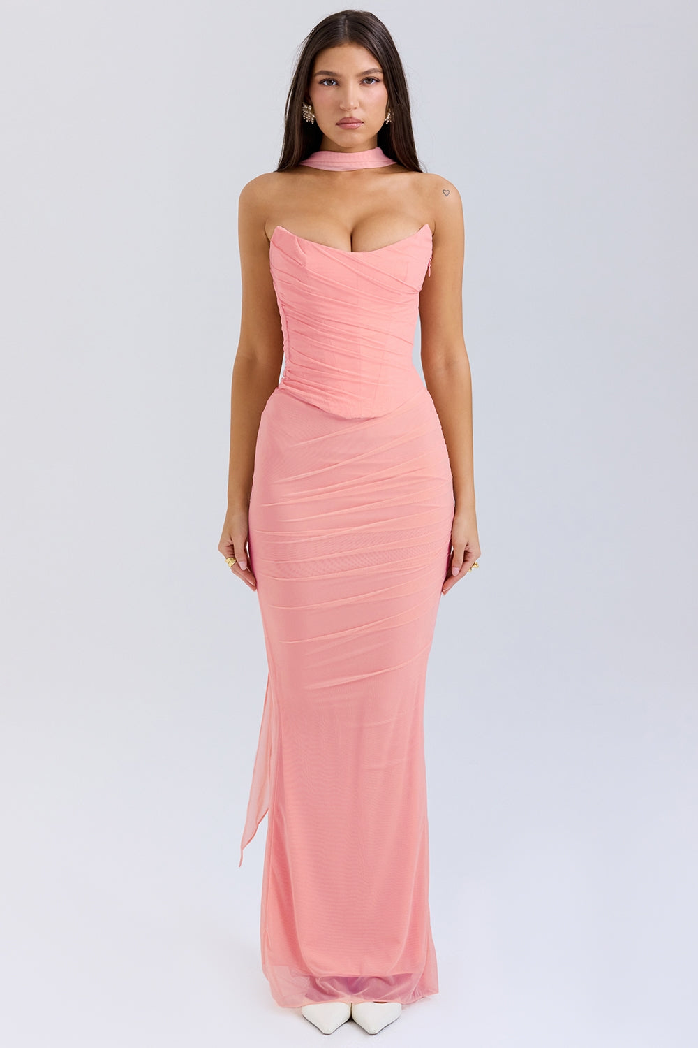 corset maxi dress pink CASSIA CORSET MAXI DRESS-PINK – Aclosy