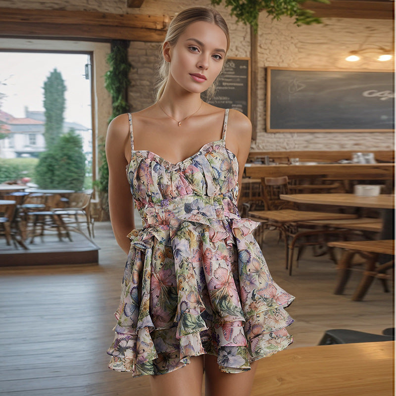 High Waist Design Short Dress Women #aclosyESL