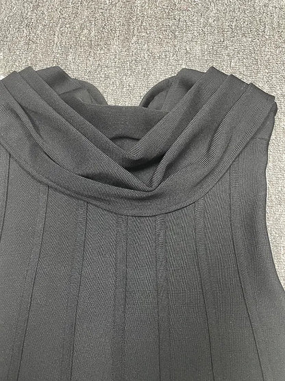 Tassel Tube Top Bandage Dress