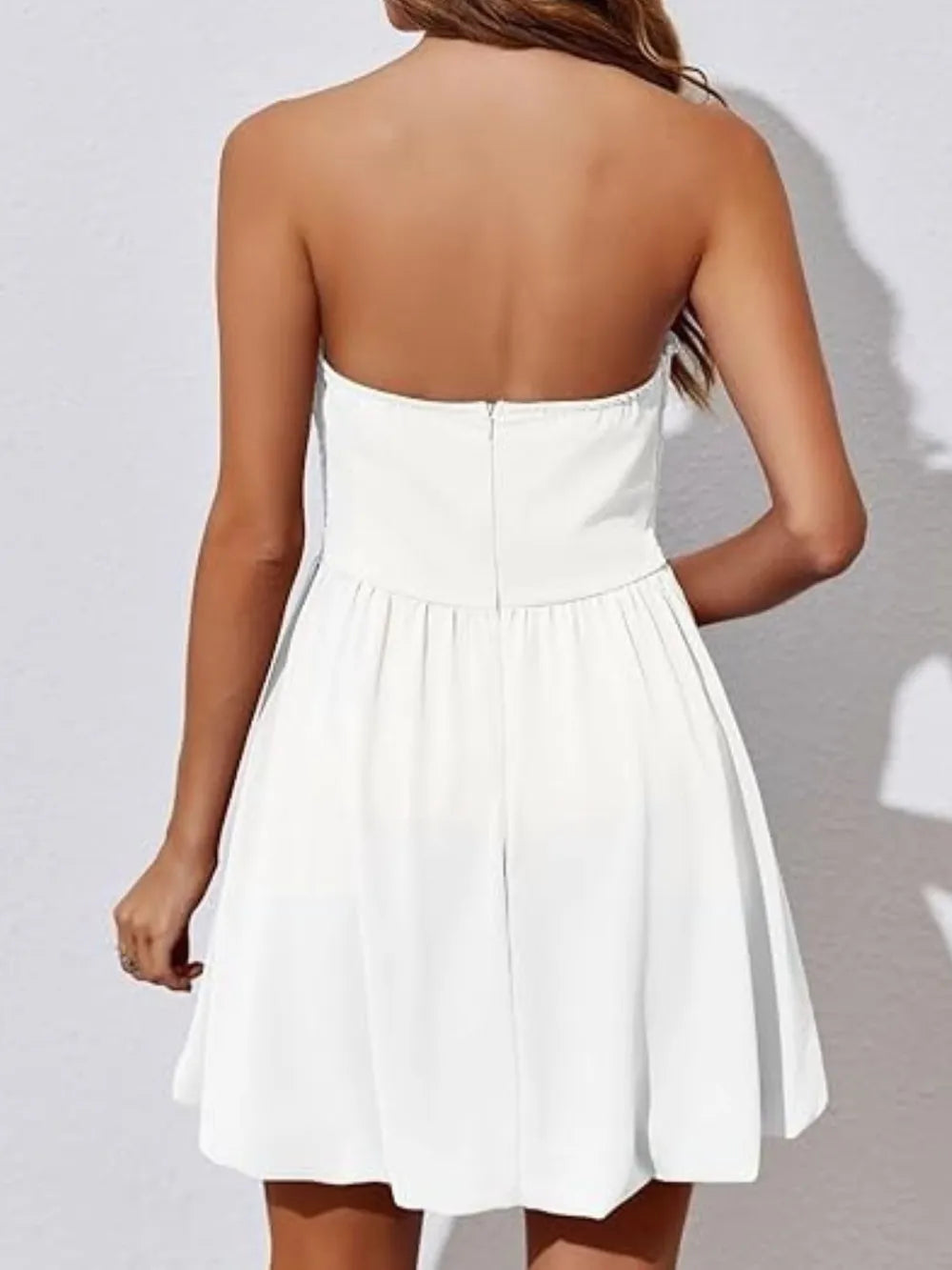 Ruched Tube Mini Dress