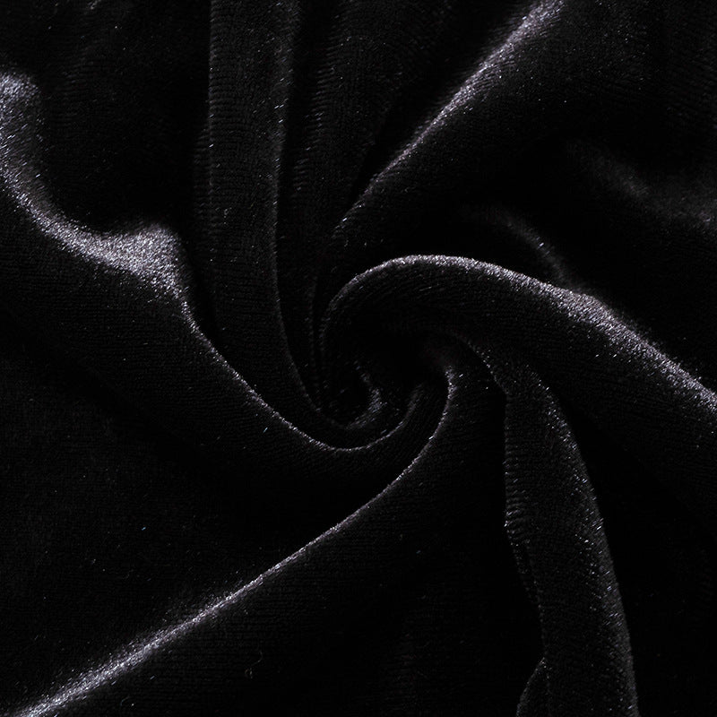 Aerilla Low Cut Long Sleeve Black Dress Aclosy