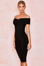 Meiga Off Shoulder Bandage Dress aclosy