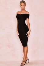 Meiga Off Shoulder Bandage Dress aclosy