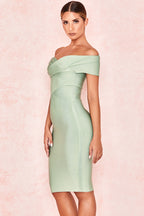 Meiga Off Shoulder Bandage Dress aclosy