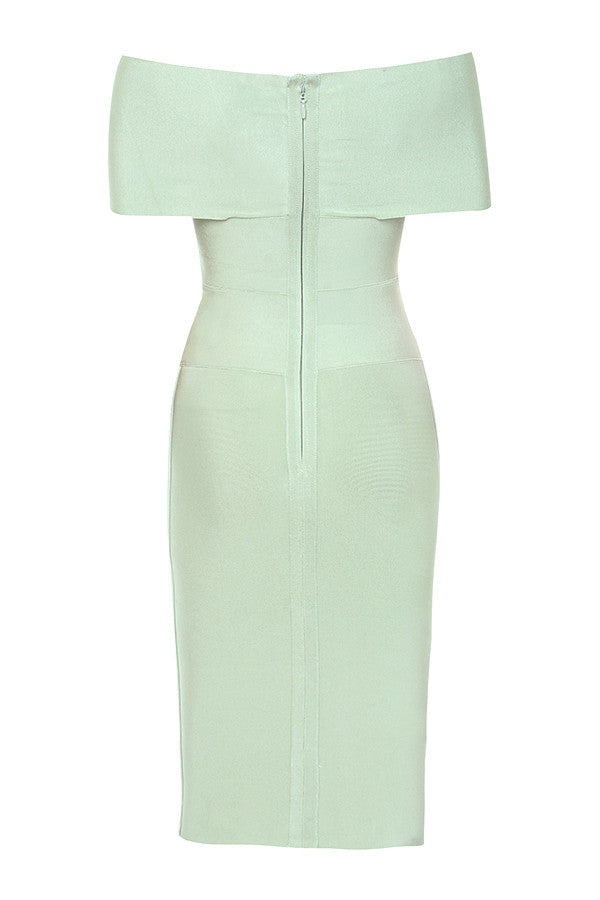 Meiga Off Shoulder Bandage Dress aclosy