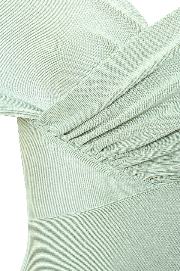 Meiga Off Shoulder Bandage Dress aclosy