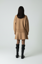 KLANA SWEATER SKIRT SET KNIT VERSATILE PULLOVER