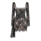 Alena Corset Black Mini Dress (Copy) Aclosy