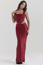 Renga Satin Maxi Dress