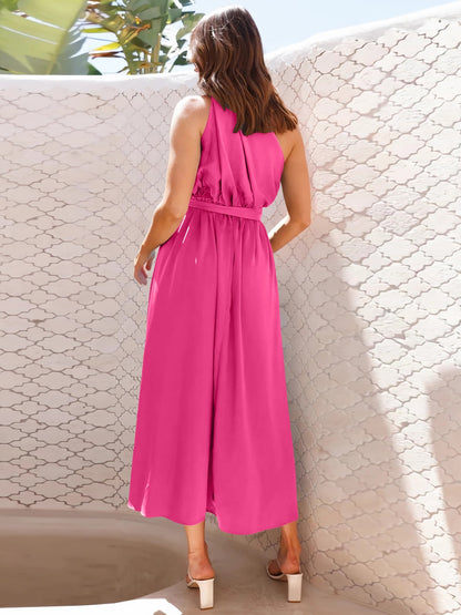 Single Shoulder Midi Dress Trendsi