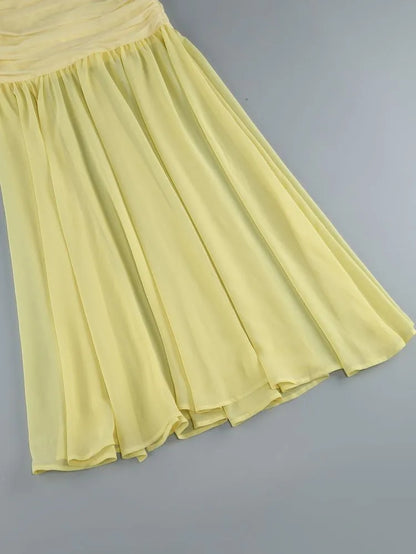 Maliya Halter Mesh Slit Maxi Dress