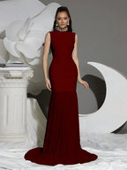 Eleka Bandage Mesh-Maxi Elegant Dress (Copy) aclosy